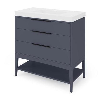 Jeffrey Alexander - Gardner 36 Inch W  Single Basin Bathroom Vanity Set