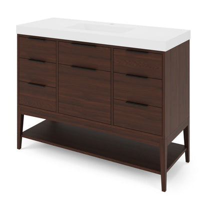 Jeffrey Alexander - Gardner 48 Inch W  Single Basin Bathroom Vanity Set