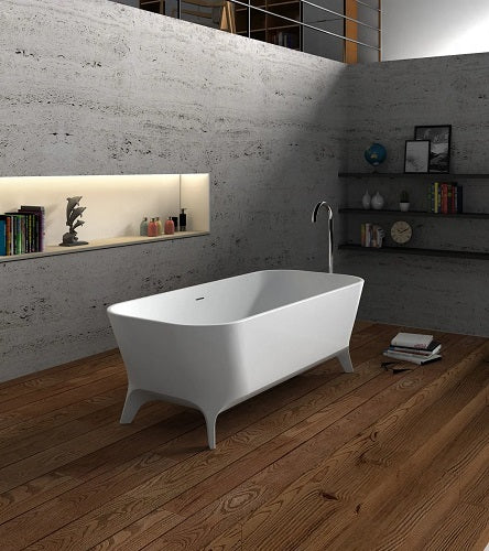 Cheviot - Palermo Solid Surface Bathtub, White