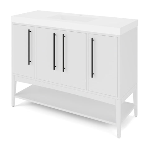 Jeffrey Alexander - Tempest 48 Inch W  Single Basin Bathroom Vanity Set