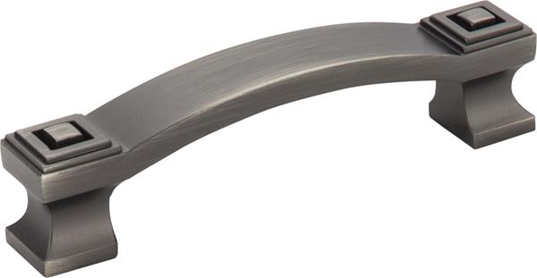 Jeffrey Alexander - 96 mm Center-to-Center Square Delmar Cabinet Pull