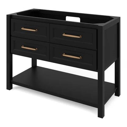 Jeffrey Alexander - 48 Inch Kipling Single Sink Free Standing Vanity Cabinet - Less Vanity Top