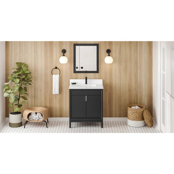 Jeffrey Alexander - Theodora 30 Inch W  Single Basin Bathroom Vanity Set