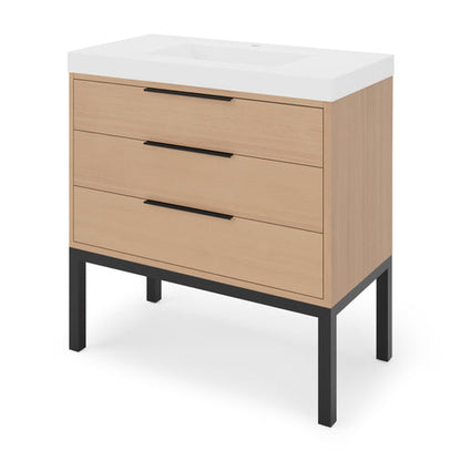 Jeffrey Alexander - Gardner 36 Inch W  Single Basin Bathroom Vanity Set