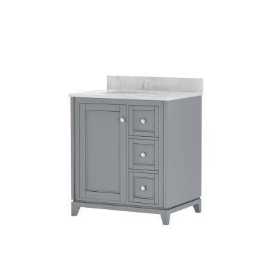 Maidstone - Placid 30 Inch Oak Single Bowl Vanity