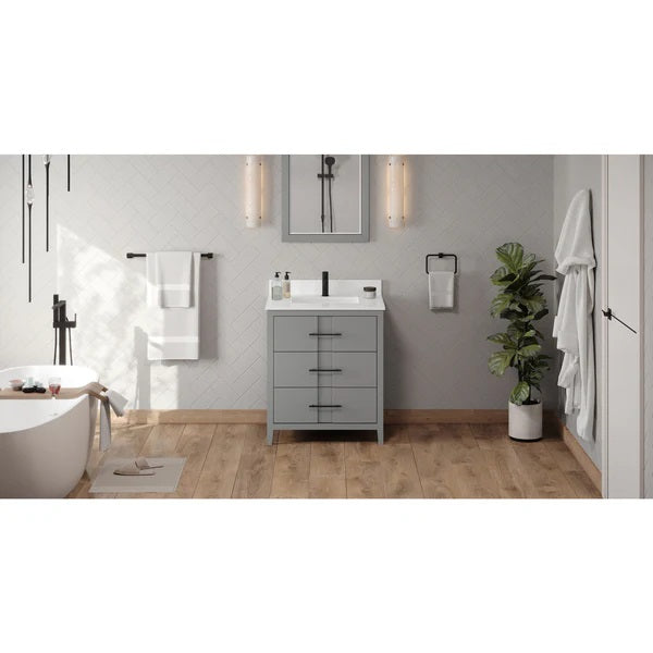 Jeffrey Alexander - Katara 30 Inch W  Single Basin Bathroom Vanity Set
