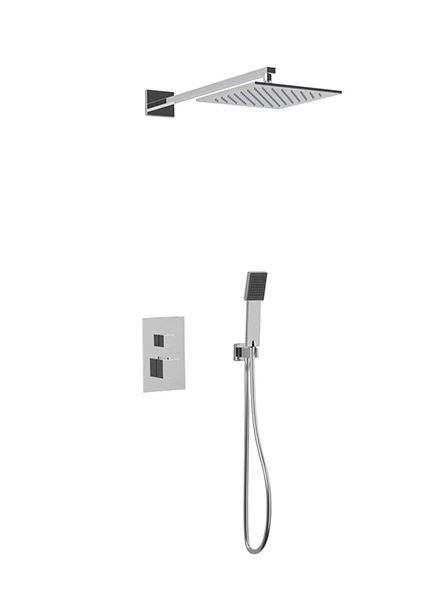 Artos - Milan Shower Set with Hand Held, Wall Mount Shower Head Square