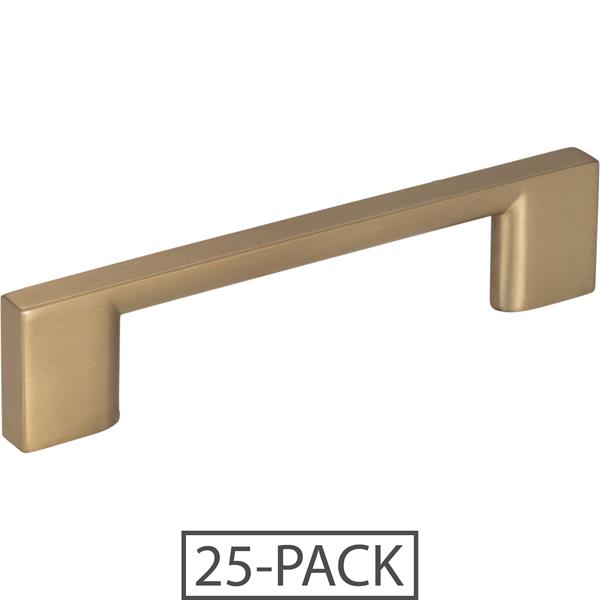 Jeffrey Alexander - 96 mm Center-to-Center Square Sutton Cabinet Bar Pull - 25-Pack