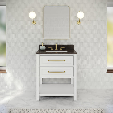 Jeffrey Alexander - Kipling 30 Inch W  Single Basin Bathroom Vanity Set