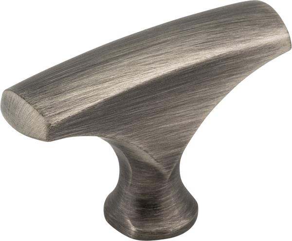Elements - 1-5/8 Inch Overall Length Aiden Cabinet  T Knob