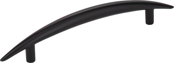 Elements - 128 mm Center-to-Center Matte Silver Arched Verona Cabinet Pull