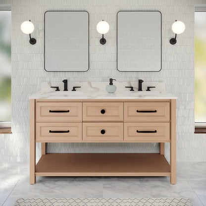 Jeffrey Alexander - Kipling 60 Inch W  Double Basin Bathroom Vanity Set