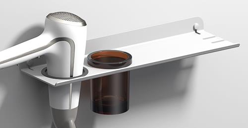 Sonia - Quick Shelf 450Mm Glass & Hair Dryer