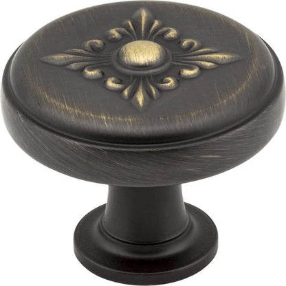 Jeffrey Alexander - 1-3/8 Inch Diameter Baroque Lafayette Cabinet Knob
