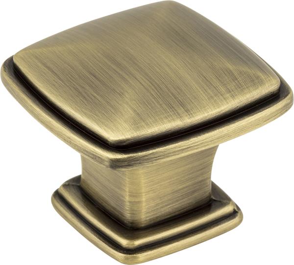 Jeffrey Alexander - 1-3/16 Inch Overall Length Square Milan 1 Cabinet Knob