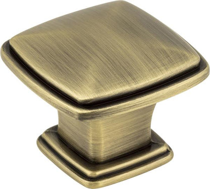 Jeffrey Alexander - 1-3/16 Inch Overall Length Square Milan 1 Cabinet Knob
