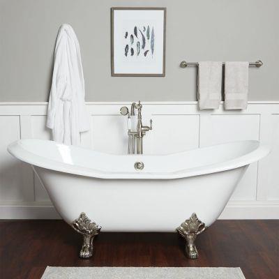 Maidstone - Ravelle Cast Iron Double Slipper Clawfoot Tub