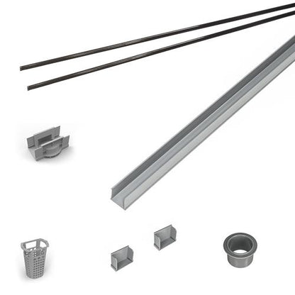 Infinity Drain - 96 Inch PVC Component Only Kit for S-AG 38 and S-DG 38 series.