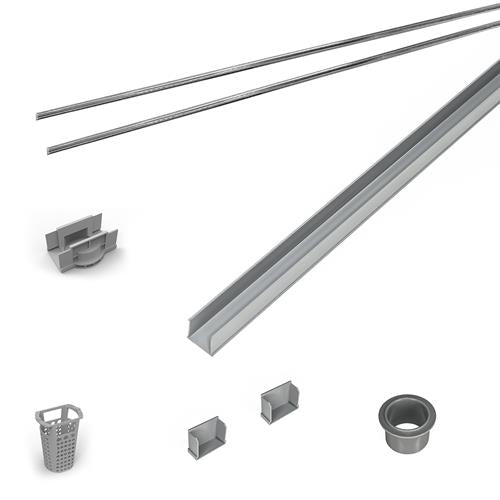 Infinity Drain - 96 Inch PVC Component Only Kit for S-AG 38 and S-DG 38 series.