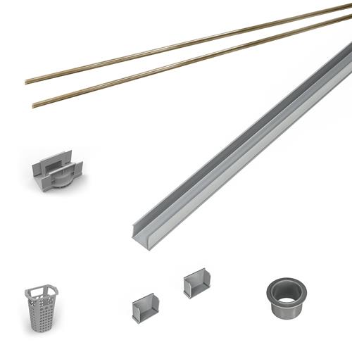 Infinity Drain - 48 Inch PVC Component Only Kit for S-AG 38 and S-DG 38 series.