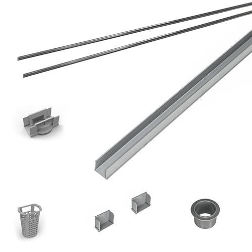 Infinity Drain - 96 Inch PVC Component Only Kit for S-AG 38 and S-DG 38 series.