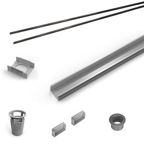 Infinity Drain - 72 Inch PVC Component Only Kit for S-LAG 65, S-LT 65, and S-LTIF 65 series.