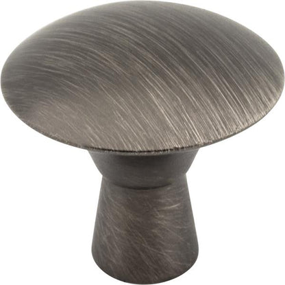 Elements - 1-1/16 Inch Diameter Zachary Cabinet Mushroom Knob