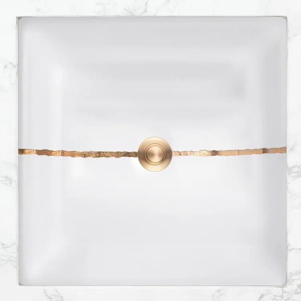 Linkasink - Artisan Glass River Medium Square Undermount Sink