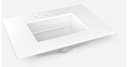 Robern - Ches Hill/Sendai 30 Inch Quartz Vanity Top with Integrated Sink