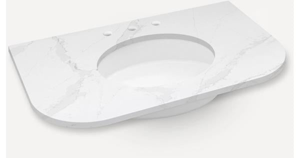 Robern - Rosebrook 36 Inch Quartz Vanity Top with Integrated Sink