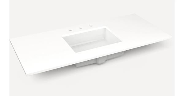 Robern - Ches Hill/Sendai 48 Inch Quartz Vanity Top with Integrated Sink
