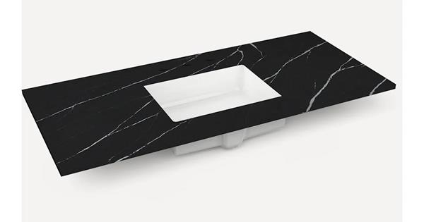 Robern - Ches Hill/Sendai 48 Inch Quartz Vanity Top with Integrated Sink