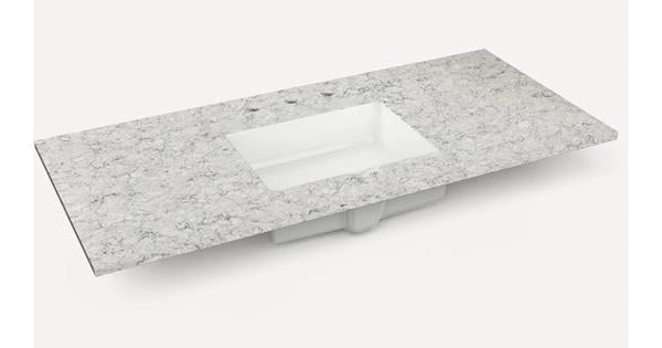 Robern - Ches Hill/Sendai 48 Inch Quartz Vanity Top with Integrated Sink