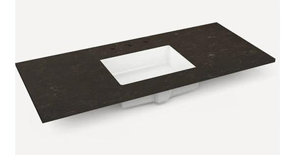 Robern - Ches Hill/Sendai 48 Inch Quartz Vanity Top with Integrated Sink