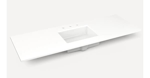 Robern - Alisal 56 Inch Quartz Vanity Top with Integrated Sink