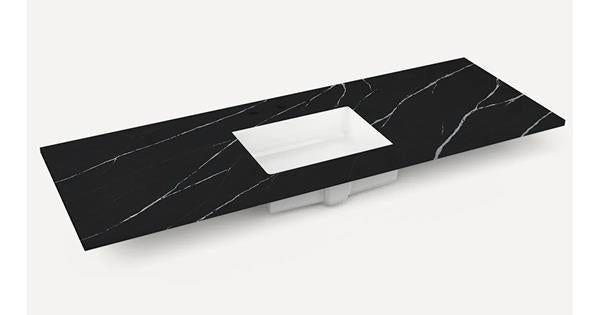 Robern - Alisal 56 Inch Quartz Vanity Top with Integrated Sink