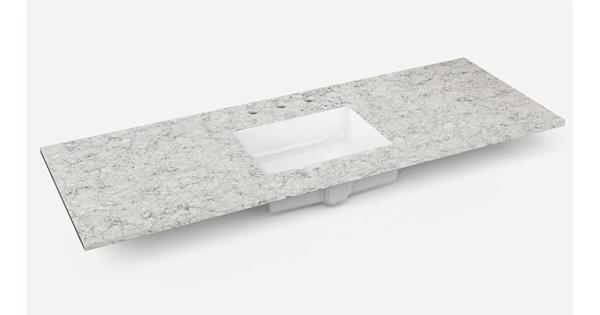 Robern - Alisal 56 Inch Quartz Vanity Top with Integrated Sink