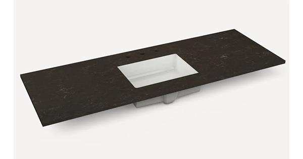 Robern - Alisal 56 Inch Quartz Vanity Top with Integrated Sink
