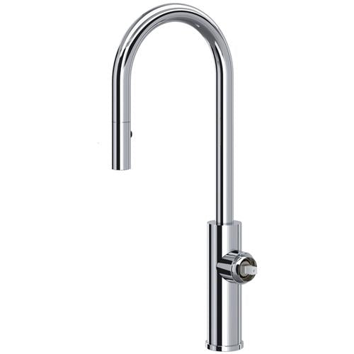 Rohl - Eclissi Pull-Down Bar/Food Prep Kitchen Faucet With C-Spout - Less Handle