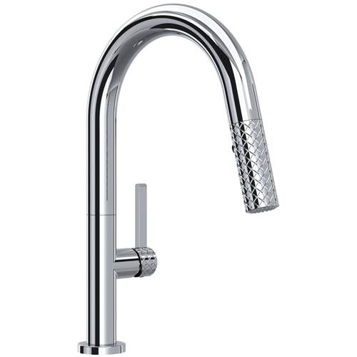 Rohl - Tenerife Pull-Down Bar/Food Prep Kitchen Faucet With C-Spout