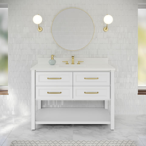 Jeffrey Alexander - Kipling 48 Inch W  Single Basin Bathroom Vanity Set