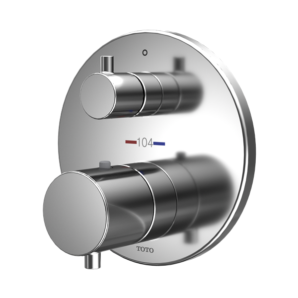 Toto - Round Thermostatic Mixing Valve With Volume Control Shower Trim