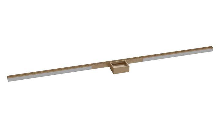 Infinity Drain - 60 Inch S-Stainless Steel Series Slot Drain Complete Kit