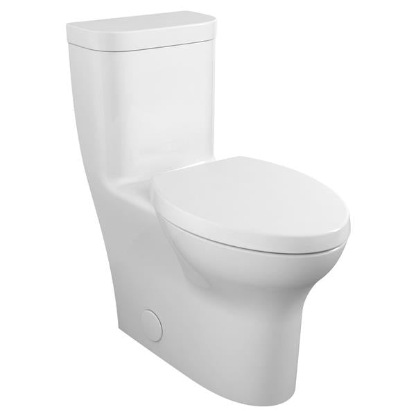 DXV - Equility 1 Piece Rh El Het Toilet, Rhtl - Canvas White