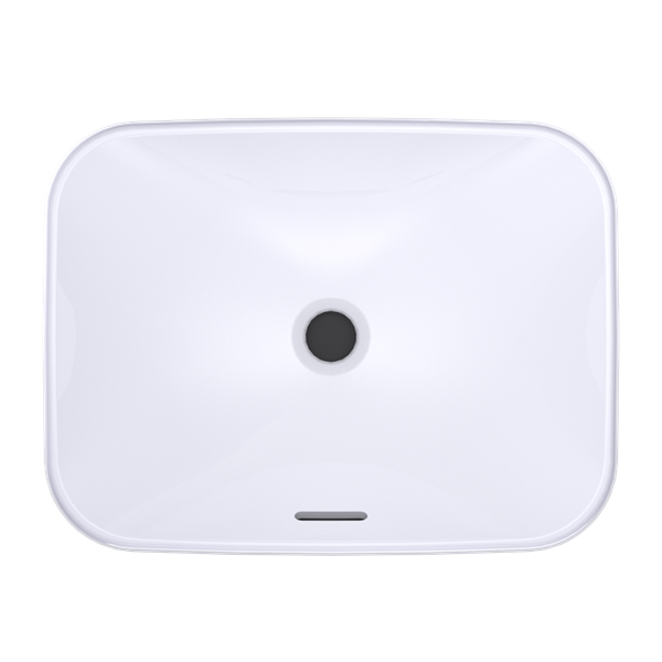 Toto - Arvina Rectangular 20 Inch Vessel Bathroom Sink With Cefiontect, Cotton White