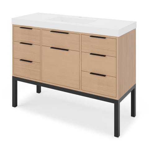 Jeffrey Alexander - Gardner 48 Inch W  Single Basin Bathroom Vanity Set