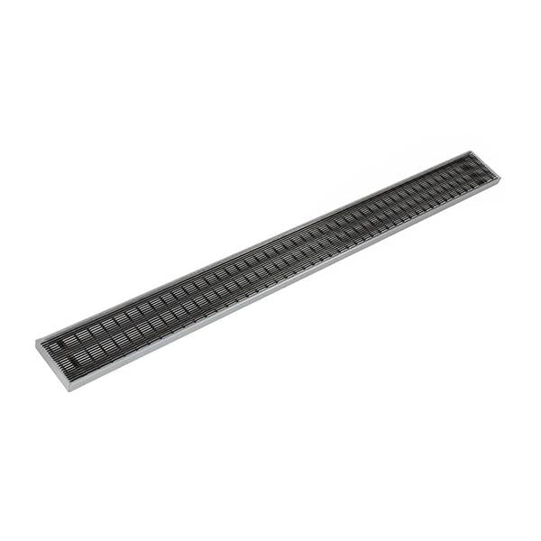 Infinity Drain - 96 Inch S-PVC Series Complete Kit with 4 Inch Wedge Wire Grate