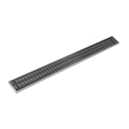 Infinity Drain - 96 Inch S-PVC Series Complete Kit with 4 Inch Wedge Wire Grate