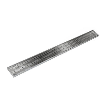 Infinity Drain - 96 Inch S-PVC Series Complete Kit with 4 Inch Wedge Wire Grate