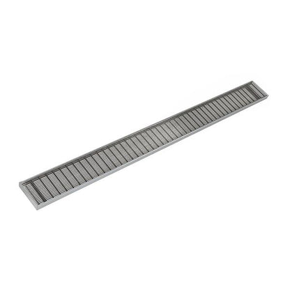 Infinity Drain - 96 Inch S-PVC Series Complete Kit with 4 Inch Wedge Wire Grate